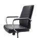 Jemini Amalfi Meeting Chair 630x630x885-980mm Leather Look Black KF79135 KF79135