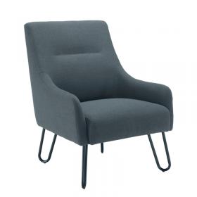 Jemini Reception Armchair Hairpin Leg Grey KF79142 KF79142