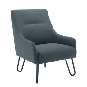 VOW Jemini Reception Armchair Hairpin Leg Grey KF79142 KF79142