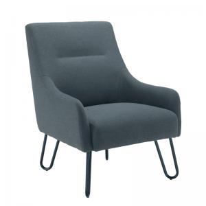 VOW Jemini Reception Armchair Hairpin Leg Grey KF79142 KF79142