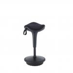 Jemini Height Adjust Sit Stand Sway Wobble Stool Black/Black KF79440 KF79440