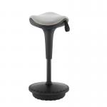 Jemini Height Adjust Sit/Stand Sway Wobble Stool 330x330x660-840mm Black/Grey KF79444 KF79444