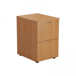 VOW Jemini 2 Drawer Filing Cabinet 464x600x710mm Beech KF79455 KF79455