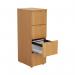 Jemini 4 Drawer Filing Cabinet 464x600x1365mm Beech KF79456 KF79456