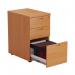 Jemini 3 Drawer Desk High Pedestal 404x600x730mm Beech KF79738 KF79738