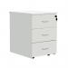 Serrion Eco 18 3 Drawer Mobile Pedestal 434x580x525mm White KF79826 KF79826