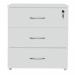 Serrion Eco 18 3 Drawer Mobile Pedestal 434x580x525mm White KF79826 KF79826