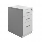 5 Star Desk High Pedestal 600mm White KF79828 KF79828