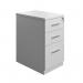 5 Star Desk High Pedestal 600mm White KF79828 KF79828