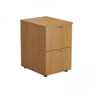 VOW Jemini 2 Drawer Filing Cabinet 464x600x710mm Nova Oak KF79856