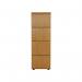 Jemini 4 Drawer Filing Cabinet 464x600x1365mm Nova Oak KF79857 KF79857