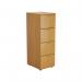 Jemini 4 Drawer Filing Cabinet 464x600x1365mm Nova Oak KF79857 KF79857