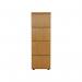 Jemini 4 Drawer Filing Cabinet 464x600x1365mm Nova Oak KF79857 KF79857