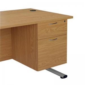 VOW Jemini 2 Drawer Fixed Pedestal 404x500x495mm Beech KF79860 KF79860