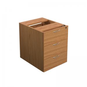 VOW Jemini 3 Drawer Fixed Pedestal 400x500x495mm Nova Oak KF79870