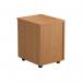 Jemini 3 Drawer Mobile Pedestal 400x500x595mm Nova Oak KF79873 KF79873