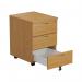 Jemini 3 Drawer Mobile Pedestal 400x500x595mm Nova Oak KF79873 KF79873