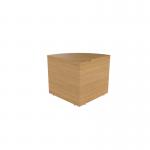 Jemini Reception Modular Corner Desk Unit 800x800x740mm Nova Oak KF79882 KF79882