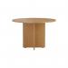 Jemini Round Meeting Table 1100x1100x730mm Nova Oak KF79884 KF79884