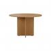 Jemini Round Meeting Table 1100x1100x730mm Nova Oak KF79884 KF79884