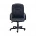 Jemini Jack 2 Executive Swivel Chair with Fixed Arms 620x600x1020-1135mm Polyurethane Black KF79887 KF79887