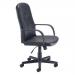 Jemini Jack 2 Executive Swivel Chair with Fixed Arms 620x600x1020-1135mm Polyurethane Black KF79887 KF79887