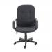 Jemini Jack 2 Executive Swivel Chair with Fixed Arms 620x600x1020-1135mm Fabric Charcoal KF79889 KF79889