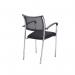 Jemini Jupiter Conference Chair with Arms 555x550x860mm Mesh Back Black/Chrome KF79891 KF79891