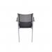 Jemini Jupiter Conference Chair with Arms 555x550x860mm Mesh Back Black/Chrome KF79891 KF79891