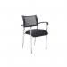 Jemini Jupiter Conference Chair with Arms 555x550x860mm Mesh Back BlackChrome KF79891 KF79891