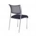 Jemini Jupiter Conference Chair 555x550x860mm Mesh Back Black/Chrome KF79892 KF79892