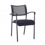 Jemini Jupiter Mesh Back Conference 4 Leg Arm Chair W/Black Frame KF79893 KF79893