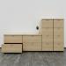 First 2 Drawer Filing Cabinet 465x600x730mm Nova Oak KF79916 KF79916