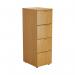 First 4 Drawer Filing Cabinet 464x600x1365mm Nova Oak KF79918 KF79918