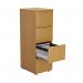 First 4 Drawer Filing Cabinet 464x600x1365mm Nova Oak KF79918 KF79918