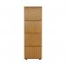 First 4 Drawer Filing Cabinet 464x600x1365mm Nova Oak KF79918 KF79918
