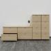 First 4 Drawer Filing Cabinet 464x600x1365mm Nova Oak KF79918 KF79918