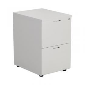 First 2 Drawer Filing Cabinet 464x600x710mm White KF79919 KF79919