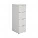 First 4 Drawer Filing Cabinet 464x600x1365mm White KF79920 KF79920