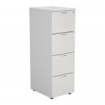 First 4 Drawer Filing Cabinet 464x600x1365mm White KF79920 KF79920