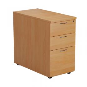 VOW First 3 Drawer Desk High Pedestal 404x800x730mm Beech KF79930 KF79930