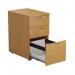 First 3 Drawer Desk High Pedestal 404x800x730mm Nova Oak KF79931 KF79931