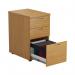 First 3 Drawer Desk High Pedestal 404x800x730mm Nova Oak KF79931 KF79931