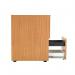 First 3 Drawer Desk High Pedestal 404x800x730mm Nova Oak KF79931 KF79931