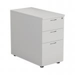 First 3 Drawer Desk High Pedestal 404x800x730mm Deep White KF79932 KF79932