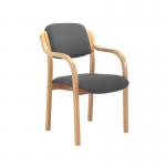 First Wooden Frame Side Chair with Arms Charcoal CH0706CH KF79942