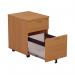 First 2 Drawer Mobile Pedestal 404x500x595mm Beech KF79989 KF79989