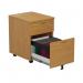 First 2 Drawer Mobile Pedestal 404x500x595mm Nova Oak KF79990 KF79990