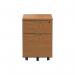 First 2 Drawer Mobile Pedestal 404x500x595mm Nova Oak KF79990 KF79990