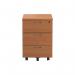 First 3 Drawer Mobile Pedestal 400x500x595mm Beech KF79991 KF79991